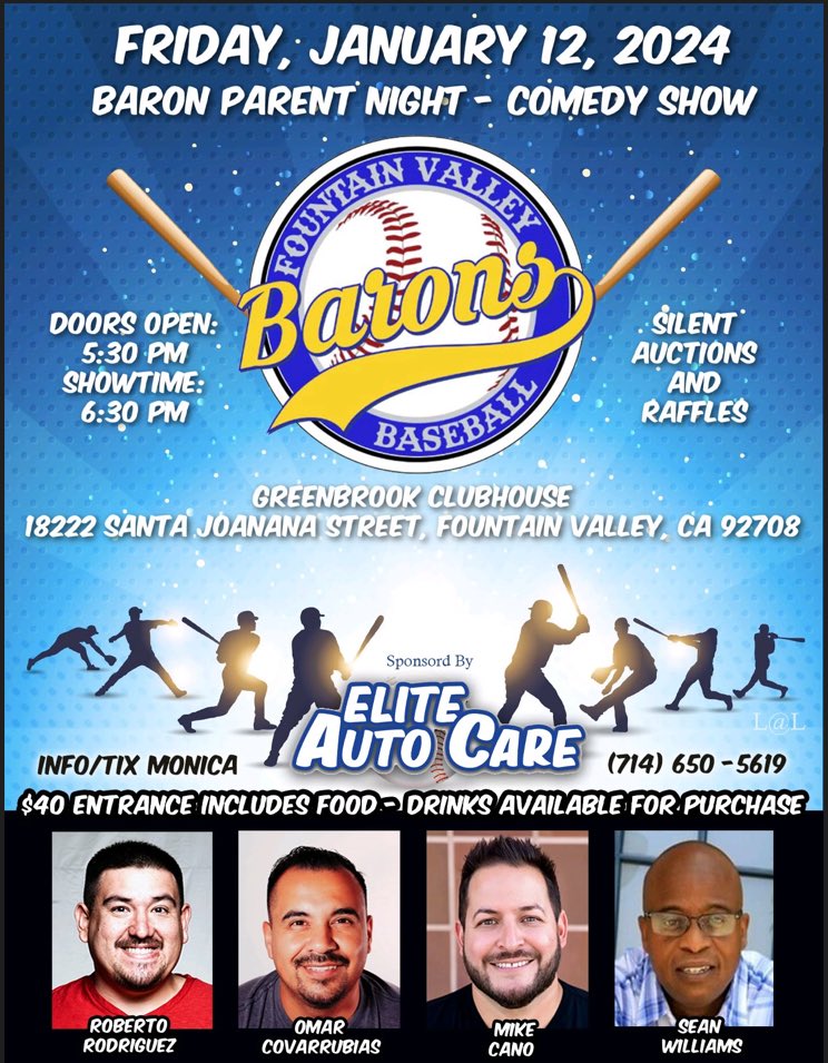 Come and support FVHS Baseball this Friday!  Fun night to spend with friends.