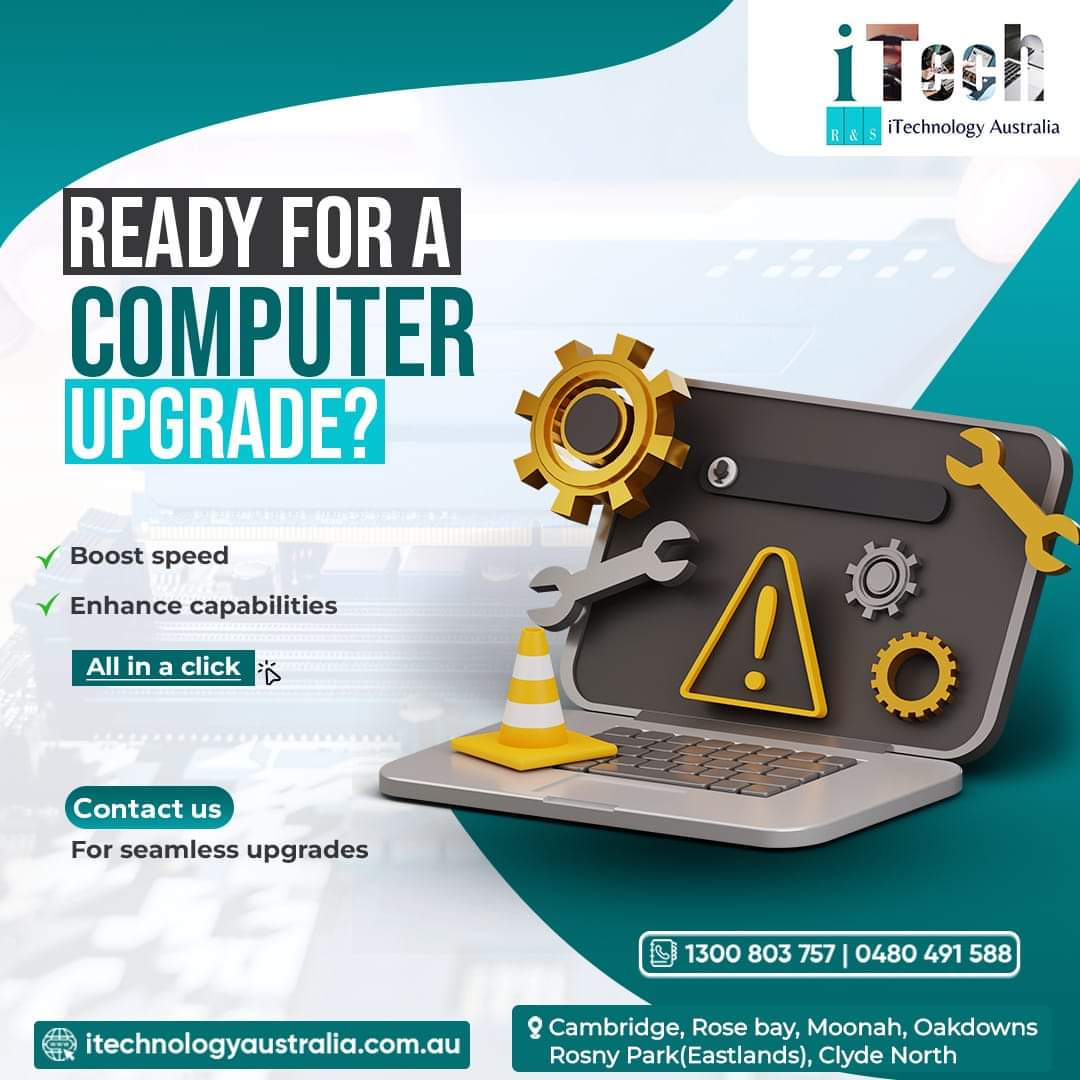 ItechnologyA's tweet image. Upgrade your computer with ease! We can supercharge your machine and unlock its full potential with just a single click. Contact us now for a turbocharged experience. 

Upgrade your computer today!

📞0480 491 588
🌐itechnologyaustralia.com.au

#singleclick #turbocharged