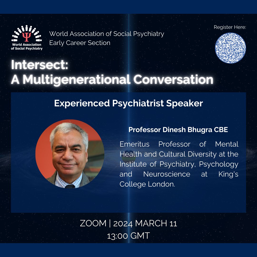 WASP_ECP's tweet photo. Introducing Intersect: A Multigenerational Conversation. Be among the voices heard in this exchange of ideas.
To join: https://t.co/F8XFKRkUN6
To submit an essay: https://t.co/78RkRjt9HT
#mentalhealth #career #psychologist #socialpsychiatry #doctor  #socialwork #psychology https://t.co/s3lwgbw0n5