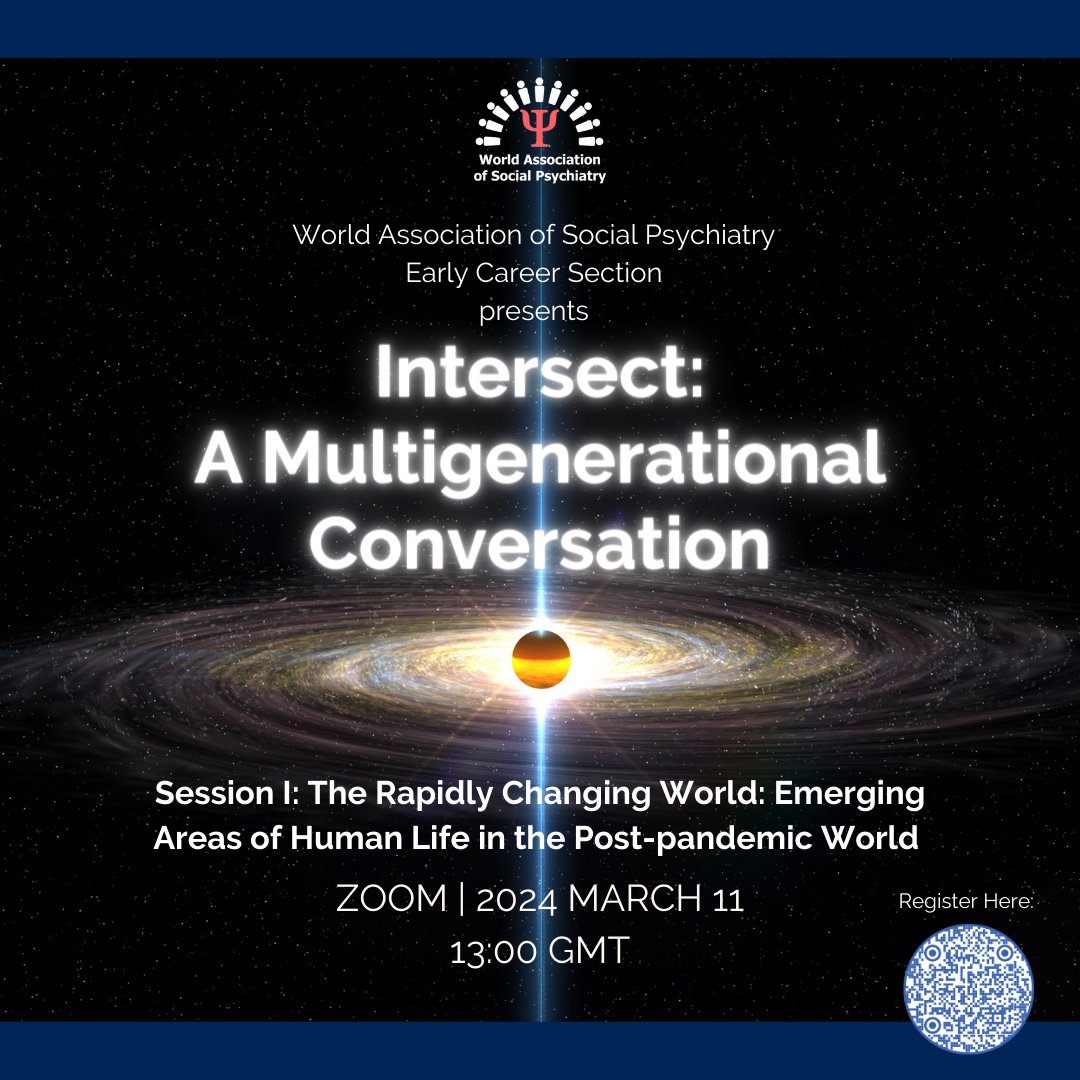 WASP_ECP's tweet photo. Introducing Intersect: A Multigenerational Conversation. Be among the voices heard in this exchange of ideas.
To join: https://t.co/F8XFKRkUN6
To submit an essay: https://t.co/78RkRjt9HT
#mentalhealth #career #psychologist #socialpsychiatry #doctor  #socialwork #psychology https://t.co/s3lwgbw0n5