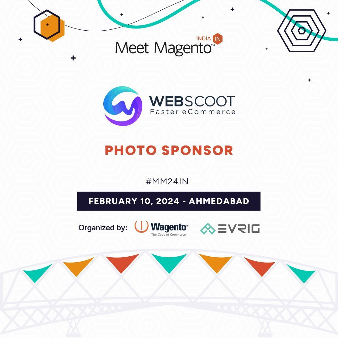 MeetMagentoIN's tweet photo. Meet the team from Webscoot. io, our Photo Sponsors, in Ahmedabad at MMIN24.
@webscootio
Webscoot Website: https://t.co/RnuuxxbogB
#WebScoot #eCommerce #Magento #MeetMagento #PhotoSponsors https://t.co/OA4qectSaI