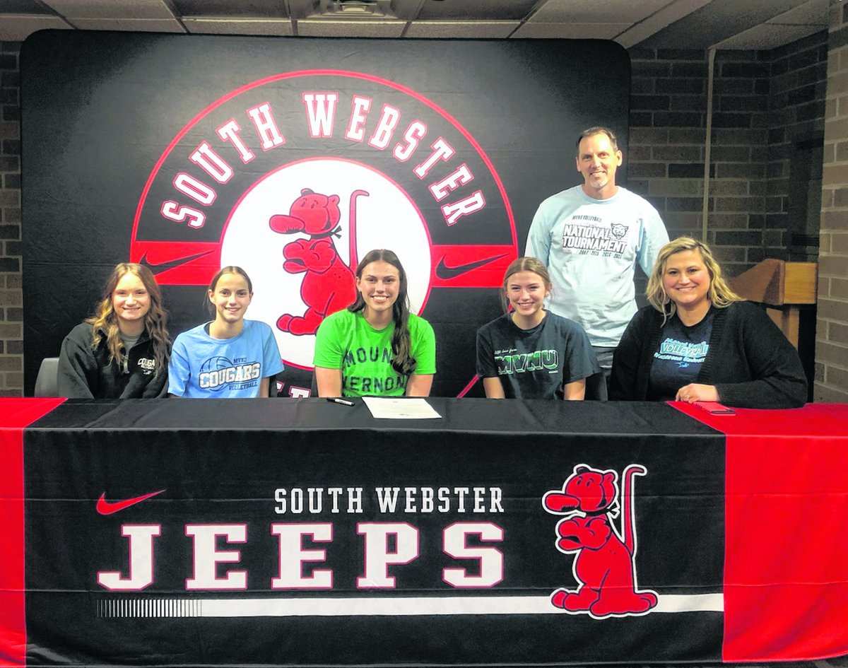 paulboggssports's tweet photo. Congratulations to South Webster HS senior @bella_c127, who officially announced on Friday her intention to play collegiate volleyball for @mvnu1968 @MVNU_Cougars @BVLocalSchools @MrHavensSWHS @loveofthegame08 @coreyclaxon @lane_bond22 @skyzim_22 @litter_media @JacobSmithPDT https://t.co/w35QI19RXt