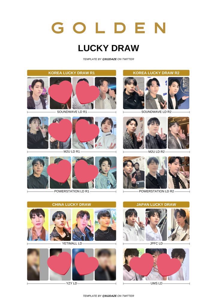 wts lfb ph bts jungkook golden korea lucky draw r2 6450 or 2150