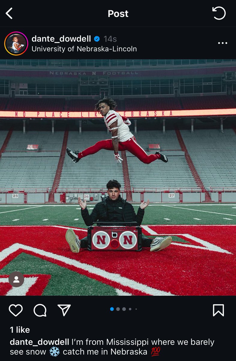 Oregon transfer RB Dante Dowdell on his Nebraska OV. Five-star QB signee Dylan Raiola in town to help the recruiting efforts.