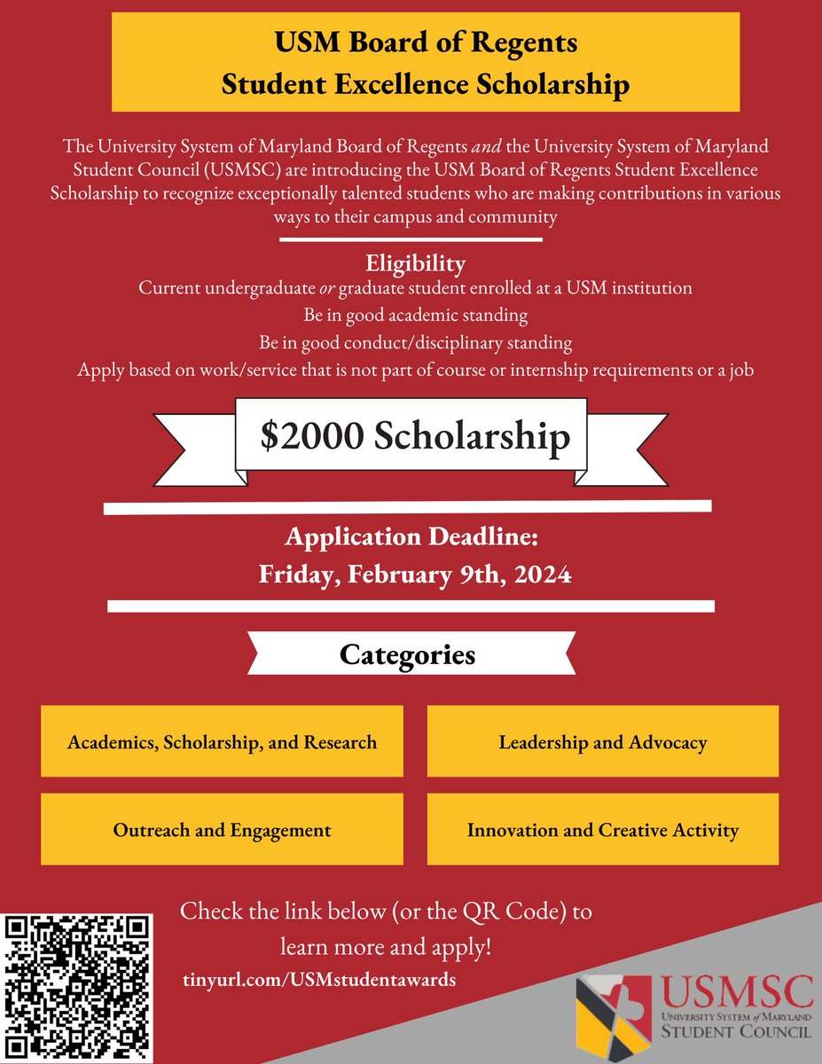 University System of Maryland Student Council tweet media