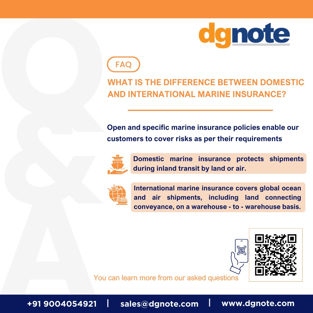 DgnoteSales's tweet photo. International or domestic waters? Our marine insurance FAQs are your guide to navigating coverage boundaries.

#dgnote #dgnotetehnologies #faqs #domestic #international #insurance #marine #cargo #policy #inland #transit #shipments #warehouse https://t.co/FLXdlNSCS3