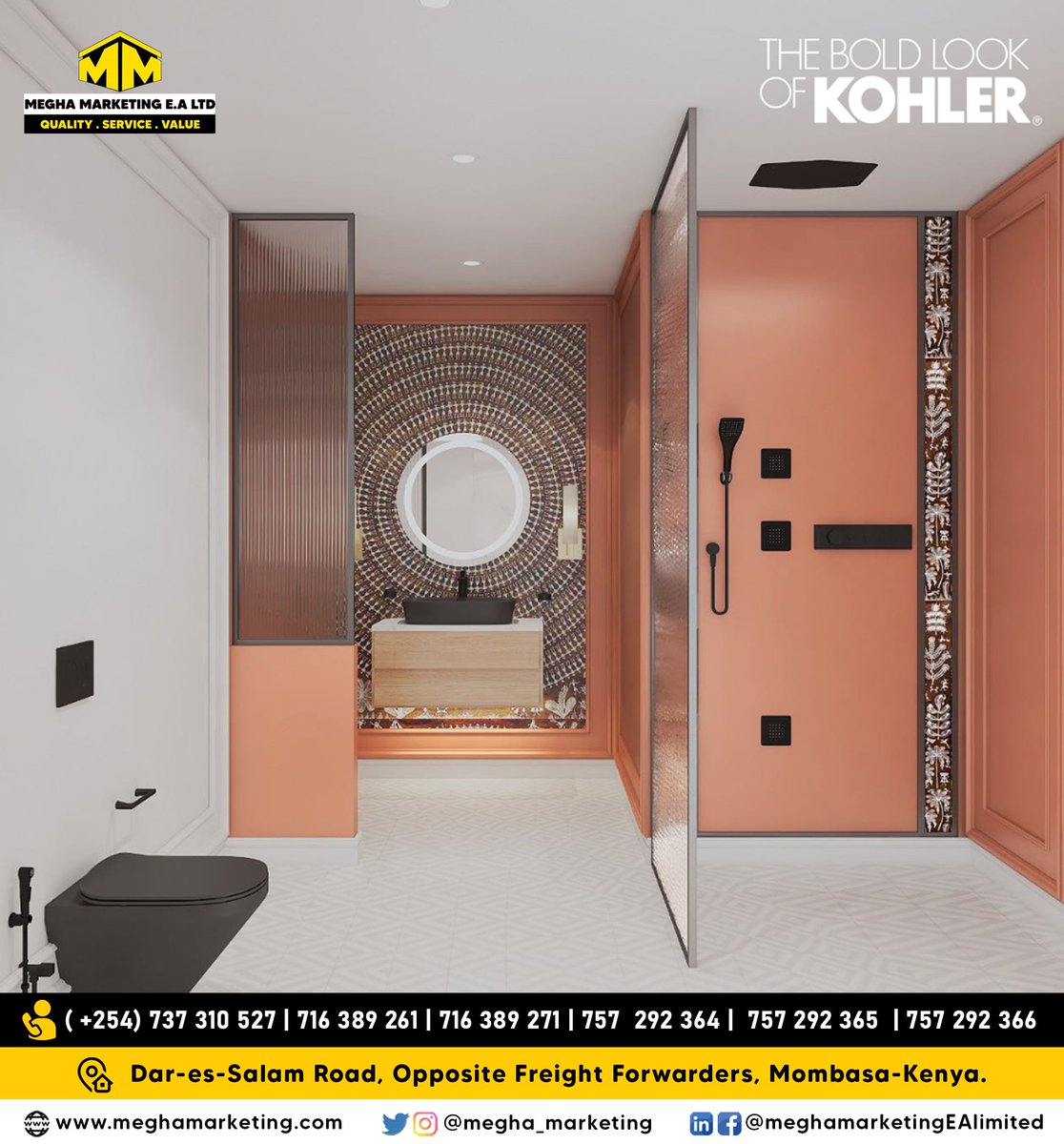 Elevate your bathroom space with this #KohlerBoldLook featuring exquisite and intricate Warli art.

With Kohler's Vitality Mirror as the centerpiece, the...instagram.com/p/C1vyaCxoNwm/