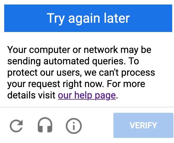 I'm not a robot, please stop <a href="/Google/">Google</a> #reCaptcha. I'm tired of clicking images