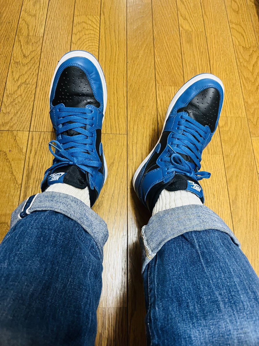 tomosai86's tweet photo. 今日はAJ1ダークマリーナブルー

#aj1 
#NIKE https://t.co/OB4uWaQEuC