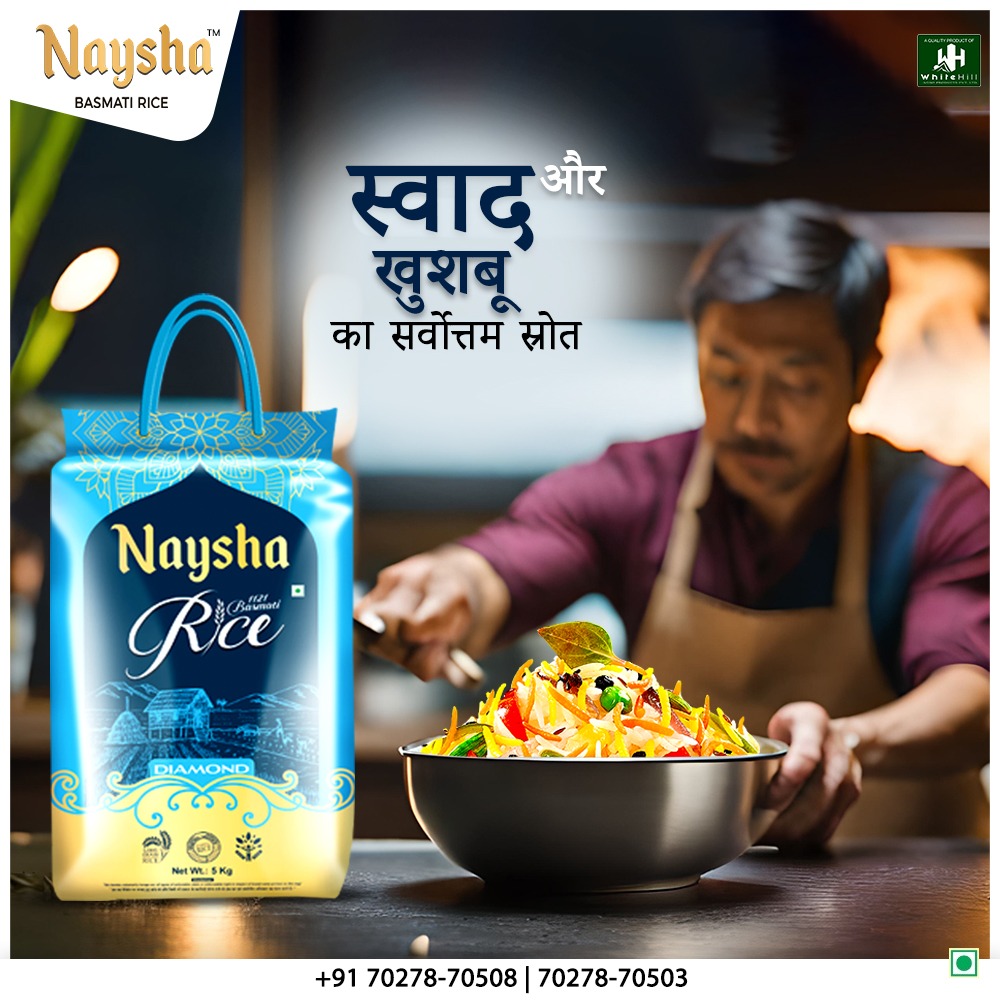 NayshaRice's tweet image. Let every bite be a sensory masterpiece, and every aroma be a captivating experience. Elevate your moments with the essence of joy
.
.
.
#sourceofjoy #tasteandfragrance #selfindulgence #grainsofquality #perfectplatter #ricebliss #tasteofnaysha #nayshabasmatirice