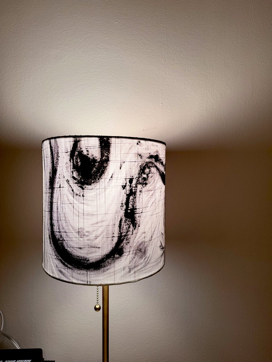 HoneyBun_TV's tweet photo. I painted this lampshade :3 https://t.co/0F2vkTJVVj