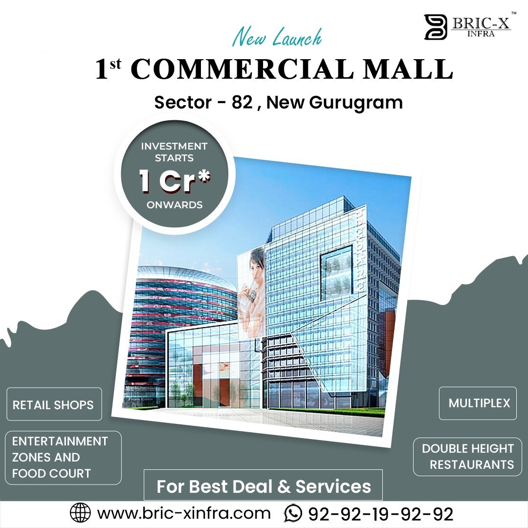 Exciting news for all residents and shopaholics! Sector 82, New Gurgaon is about to welcome its very first commercial mall! Get ready for a fantastic shopping, dining, and entertainment experience right at your doorstep. 

#Sector82 #NewGurgaon #ComingSoon #commercialmall