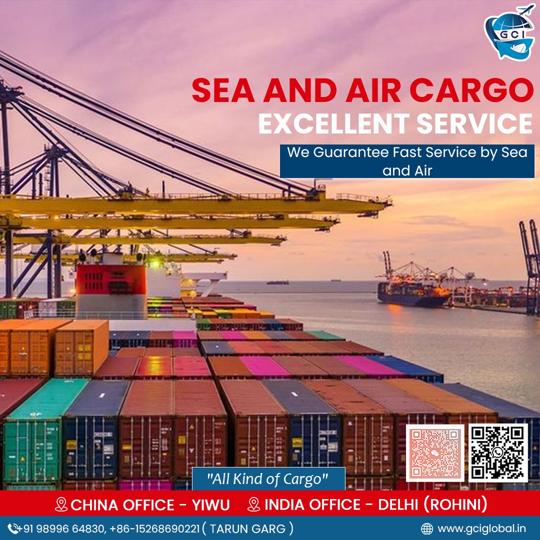 Seamless connections, boundless possibilities! 🌐✈️ GCI Global ensures swift and reliable sea and air cargo services from China to India. Your goods, our commitment! 🚢✨

For any query :
Call us - +91 9899664830
Visit at: gciglobal.in

#GCIGlobal #CargoConnections