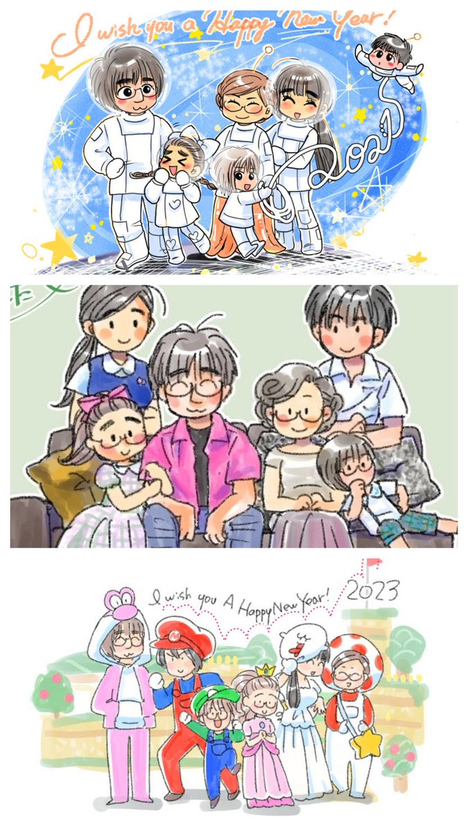 おまとめ。2022年は引っ越しのご挨拶でした。子供が増えて大きくなってます。 