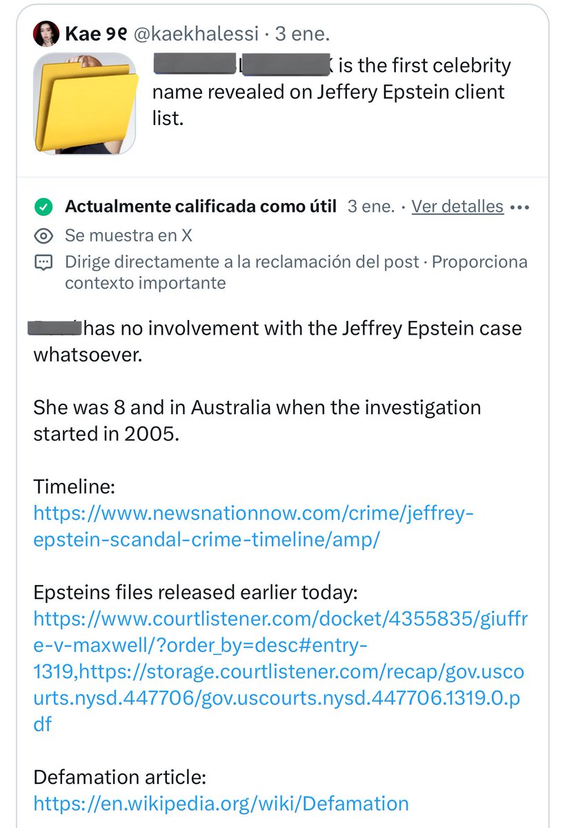 protectbplatam's tweet photo. En el post de .kaekhalessi se ha agregado contexto de la situación para todo aquel que vea el Tweet 

“R no tiene nada que ver con el caso de Jeffrey Epstein. Tenía 8 años y estaba en Australia cuando comenzó la investigación en 2005.” 

De igual forma continuar denunciando‼️ https://t.co/NFceSkZuA7