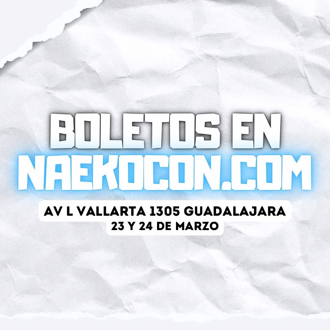naekocon's tweet photo. @Punk Macarroni Nos estará acompañando como invitada
especial en #naekoforall 

Fecha: 23 y 24 de Marzo
Ubicación: Av L Vallarta 1305 
Jardín Americana, Guadalajara.
Boletos: https://t.co/kDyFkJj1iH

#naekocon #anine #manga #video #foto #Otaku #geek #friki #jalisco #Cosplay https://t.co/quTZ3SCZdA
