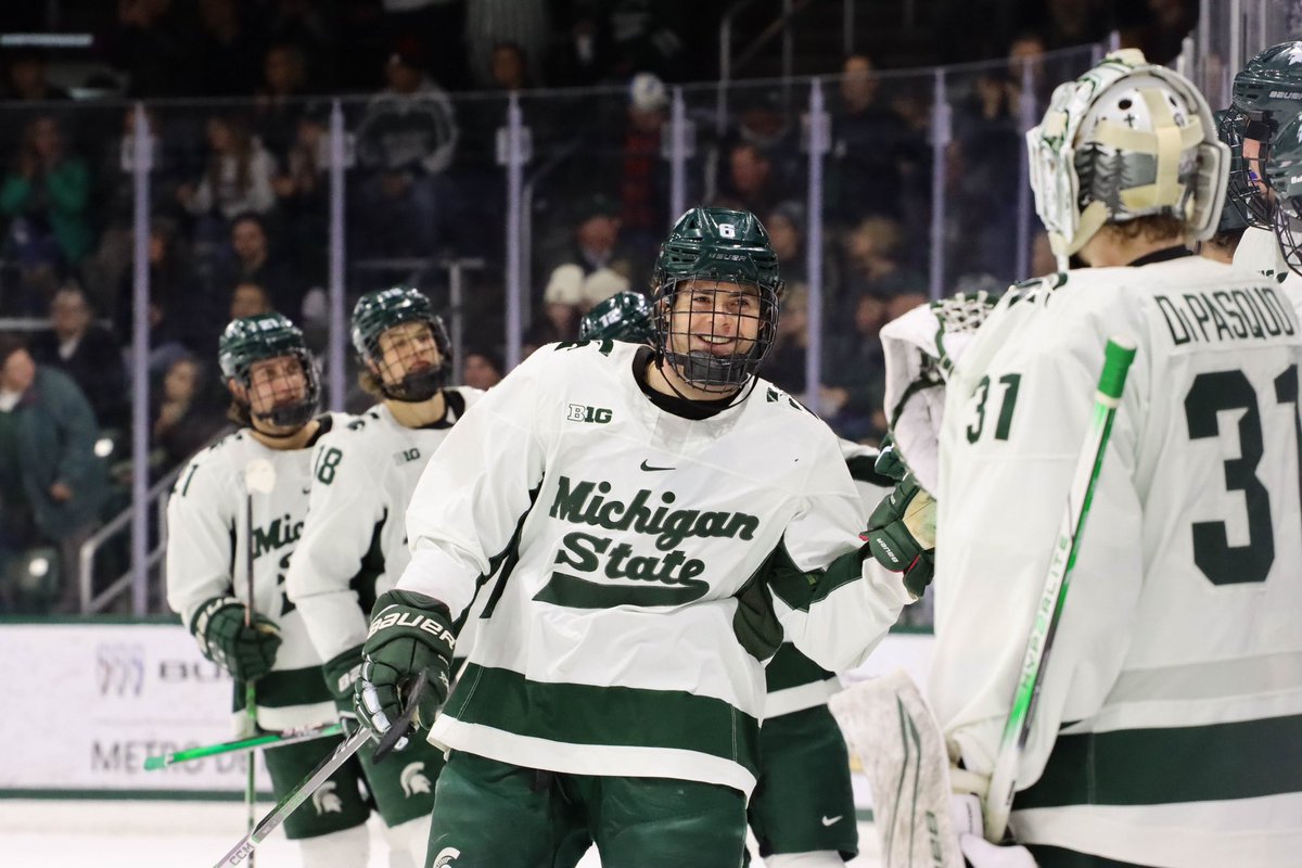 SSR_MSU's tweet photo. Michigan State Hockey won 5-2 in an exhibition match against the USNTDP. Austin Oravetz scored his first goal of the season. Luca Di Pasquo made 17 saves in 50 minutes of action, with senior Jon Mor closing out the remaining minutes of the game in his first career action for MSU. https://t.co/RjxBrY5M1W