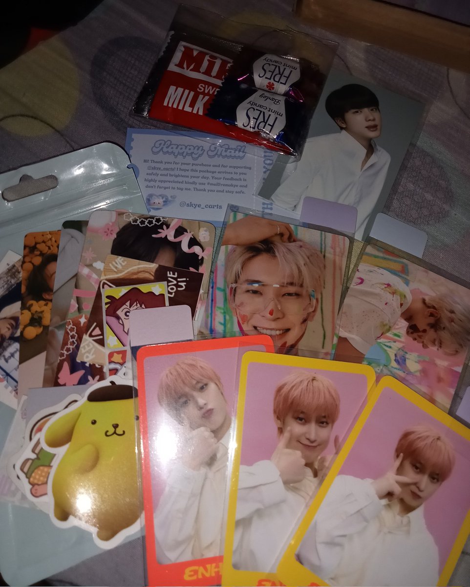 hysswi's tweet photo. 🧺 || ˗ˏˋ ꒰ #hysbasket ꒱ ˎˊ˗  #mailfromskye

[ 01/06/24 ]

ಇ. aaaaa sunoo &amp; wonuu came home todayy! thank u so muchh @maxiclaims ^^ theee packaging was a 10/10 and the amount of freebiesss 🥺 again, thank uu so so muchh!! till next timeee xoxoo 🧸

⌗ sunoo dicon
⌗ wonuu fts https://t.co/NXzGfXikyK