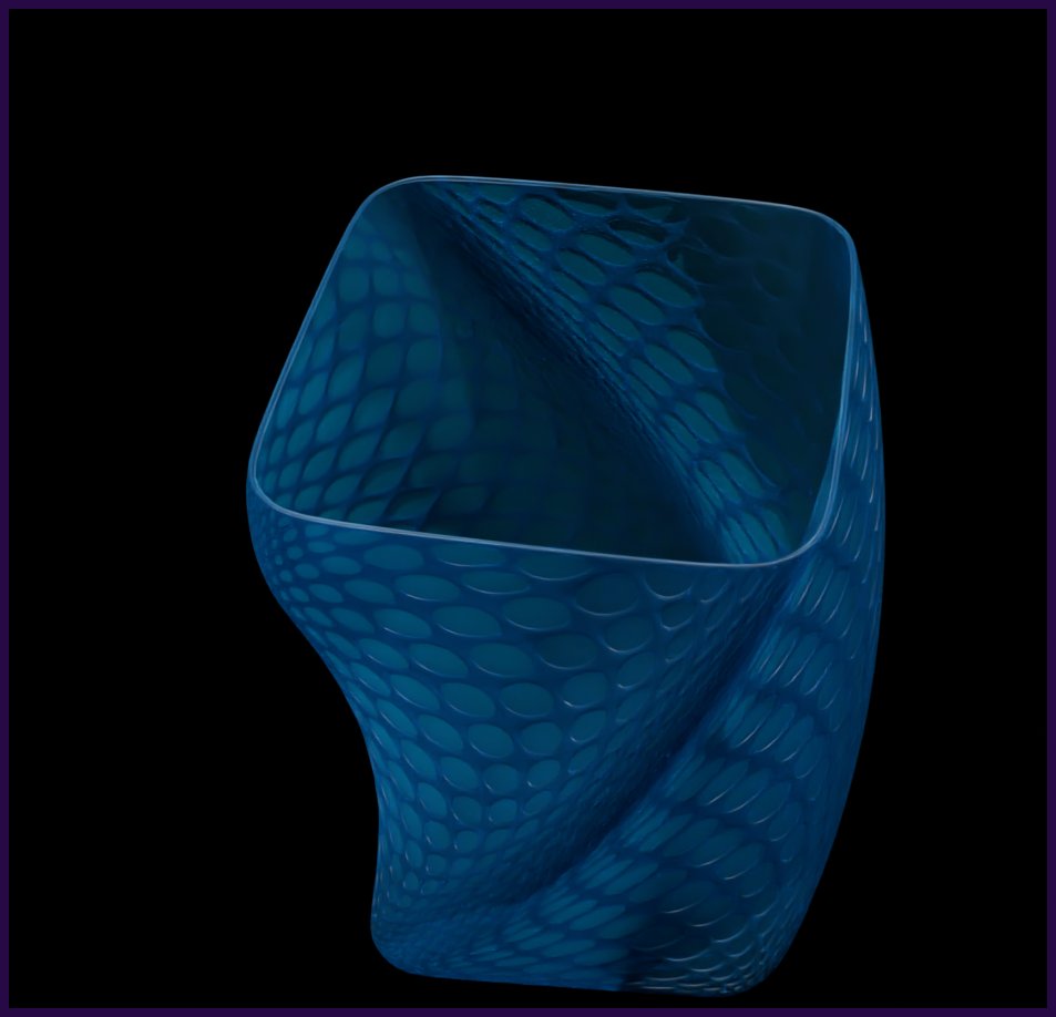 New Tutorial! 
Learn how to make a twisted wiremesh vase in Blender.
youtu.be/VYeJnpj2et8