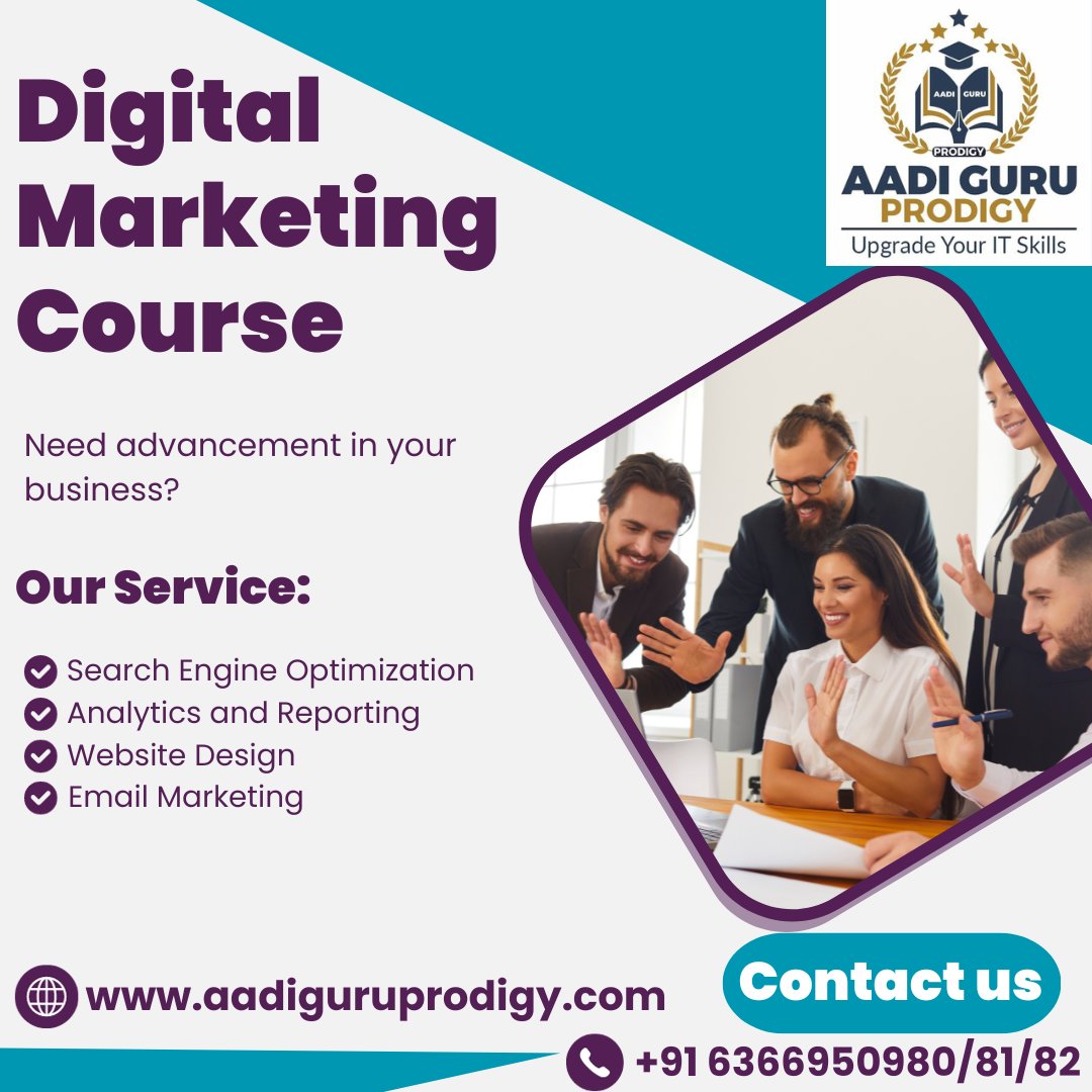 🌟 Master Online Promotion: Aadiguruprodigy's Digital Marketing Certification Course   Join our certification course to become proficient in Digital Marketing. Aadiguruprodigy offers hands-on training, covering PPC campaigns, 

Register Now: buff.ly/3QSsNrb