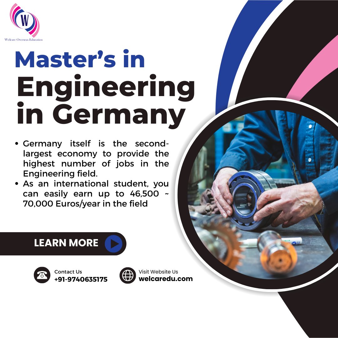 Master's in Engineering in Germany

#GermanMasters #StudyInGermany #MasteringGermany #EngineeringMasters #ManagementStudies #GraduateInGermany #GermanEducation #GermanyMasters #StudyAbroad #MastersDegree #GermanyEducation #EngineeringStudi #GermanUniversities #welcareoverseas