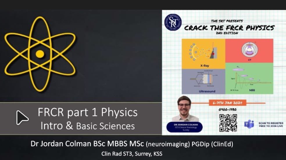 The first day of our Crack the FRCR Physics Course just kicked off with x-ray physics this morning! Excited to see so many of you registered and attending this course! Huge thanks to Jordan who is organising and delivering it alongside the mock exam!