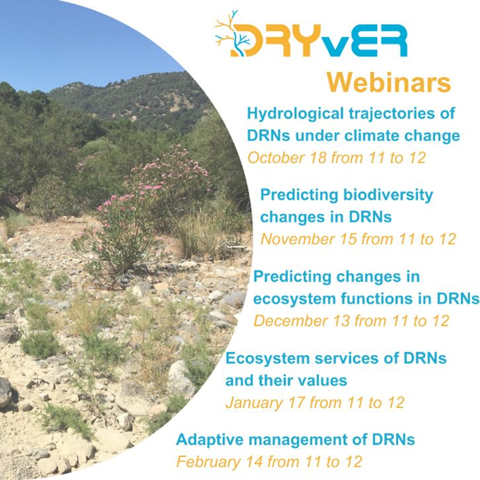Save the date!
The 4th #webinar will take place on Wednesday, January 17 from 11:00 CET.
The theme of the webinar is: “Ecosystem services of DRNs and their values."
Registration and link to the event: events.teams.microsoft.com/event/7ba766f0…
Please, share the event with your network!