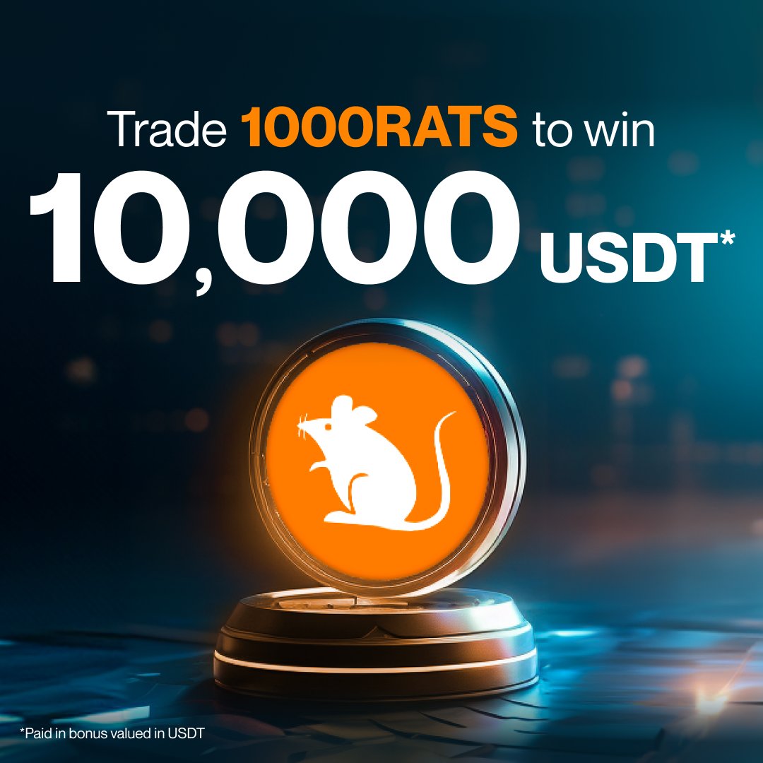 Win from a $10,000 USDT prize pool with newly listed crypto $RATS

✅ Follow <a href="/FlipsterXYZ/">Flipster</a>
❤️ Like &amp; 🔄 Retweet
➡️ Tag a friend in the comments (New users get 10 Bonus)

Don't miss out – participate, follow, and spread the word.

#CryptoGiveaway #NewListings #RATS #Bitcoin #meme