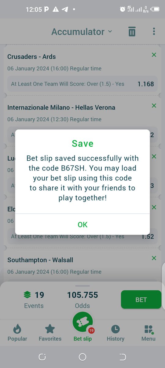 At least a Team to Score 2 🔥 Don't Sleep on it 🍻 📌 1️⃣0️⃣0️⃣+ Odds Code 👉 B67SH Bookie 👉 @22betNaija Register👇 🇳🇬 bit.ly/3sBzYrw 🇰🇪 bit.ly/3HEciaa 🇿🇼 bit.ly/3MdgwJg RT ✅