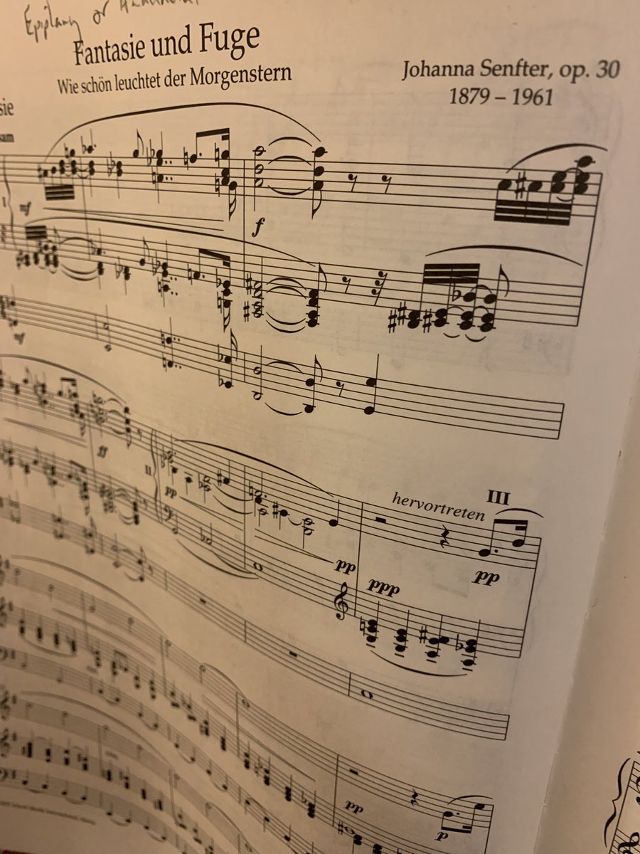 So good to have Johanna Senfter’s #organ Fantasie to play for #Epiphany when there aren’t as many voluntaries for this particular feast as you’d think! Or are there?!