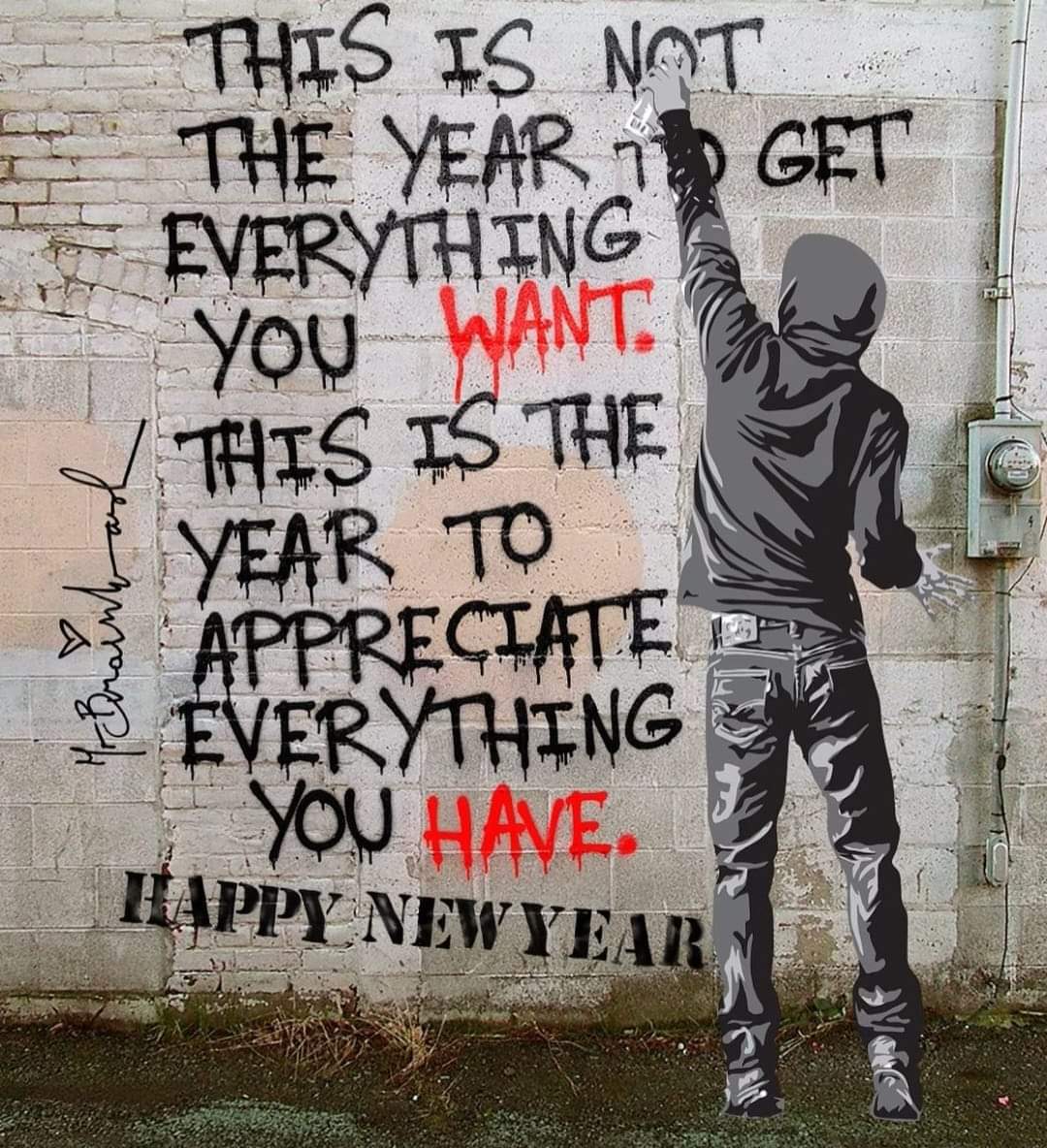 #StreetArt and #NewYear2024 Wish you all the best!🫶 #staysafe
#TheWallsAreSpeaking