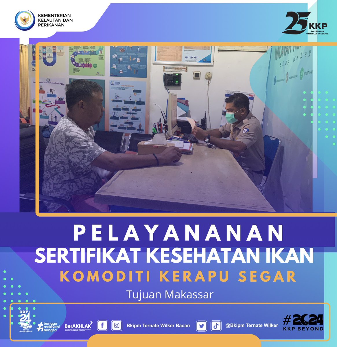 06/01/24 Giat pelayanan Sertifikat Kesehatan Ikan komoditi Kerapu segar tujuan Makassar melalui pelabuhan Laut Babang #KKPThrive <a href="/kkpgoid/">KKP RI</a> @bkipm_kkp @BKIPMTernate <a href="/arsal_azis/">A r s a l</a> @Ambodallemardia <a href="/UHardianto/">unggul hardianto</a> <a href="/Naidil_yahya28/">Naidil_yahya ( DhilastBorju)</a> <a href="/AliNazarudin/">Nazarudin ALI</a>