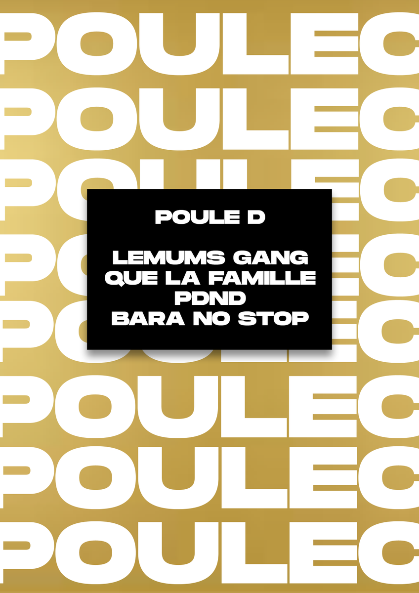 valor_cast's tweet photo. Poule D :
#LemumsGang 🫡
@QLFVLR 🤠
#PDND 🔥
#BaraNoStop ❌ https://t.co/n8o1jvQyCF