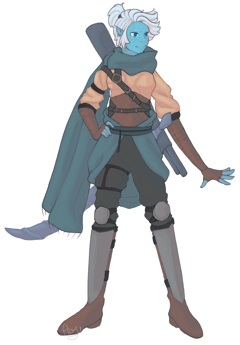 Aogi_9's tweet image. Avi’s new character design.

#dndart #dnd5e #dnd #DnDcharacter #characterdesign