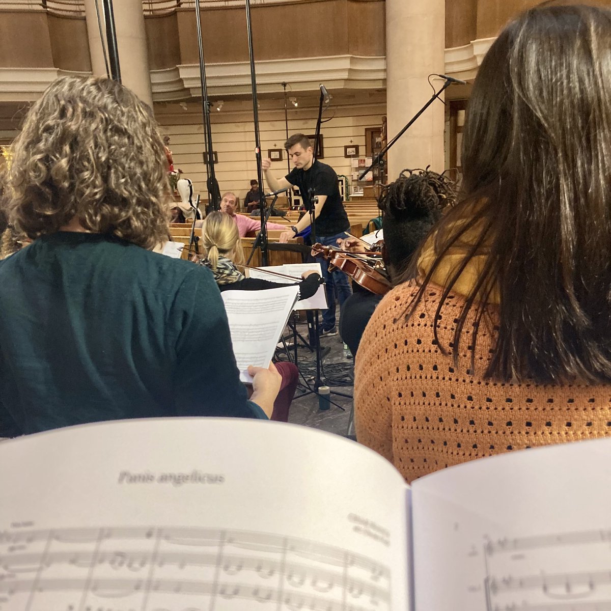 A delightful start to music in 2024 with two new arrangements of works for @theLCSmusic: Franck’s Panis angelicus for strings & choir, and Fauré’s Pavane for strings, organ, harp, timps & choir. Look forward to hearing the results from sessions this week. Scores available soon!