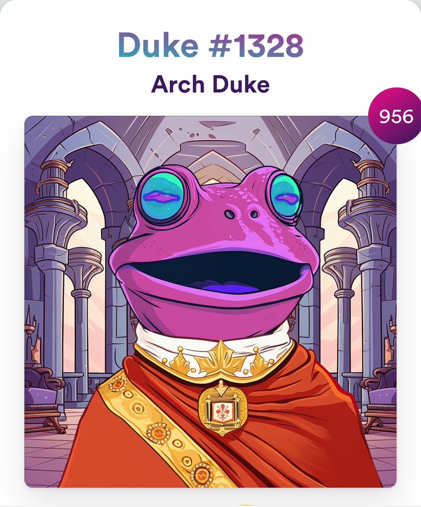 3lackutopia's tweet photo. Mint your #Duke nft from @FlorenceFinance for free on #ArbitrumETH
mint yours here: https://t.co/LjBiWDka53 https://t.co/4otOwYotSG