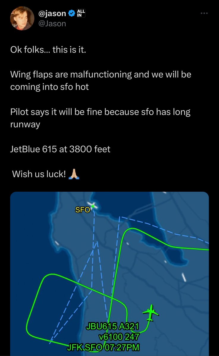 balajis's tweet image. FEAR OF FLYING

A door flew off a brand new plane recently in mid-air, due to cabin depressurization.[1] This is the kind of thing we didn’t previously see much in America.

So: are there more aviation incidents, is social media amplifying rare events, or is it all just our…