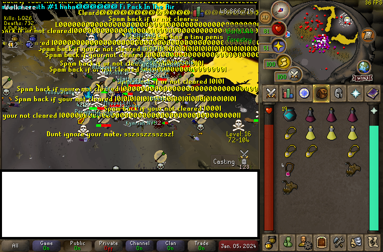 rs_zenith's tweet image. AFTER WE ENDED THEIR PKRI EARLIER IN 2 HITS... FATALITY TRIED TO MASS UP FOR A PK TRIP.

WE QUICKLY SPY HIT THEM AND BAITED THEM INTO MASSING FOR US.

WE MADE THEM GET COMPLETELY GWASED INSIDE SLAYER CAVES AND WE FARMED THEM AT CA FOR 3 HOURS. 🤣
TOPIC: zenith-rs.com/community/inde…