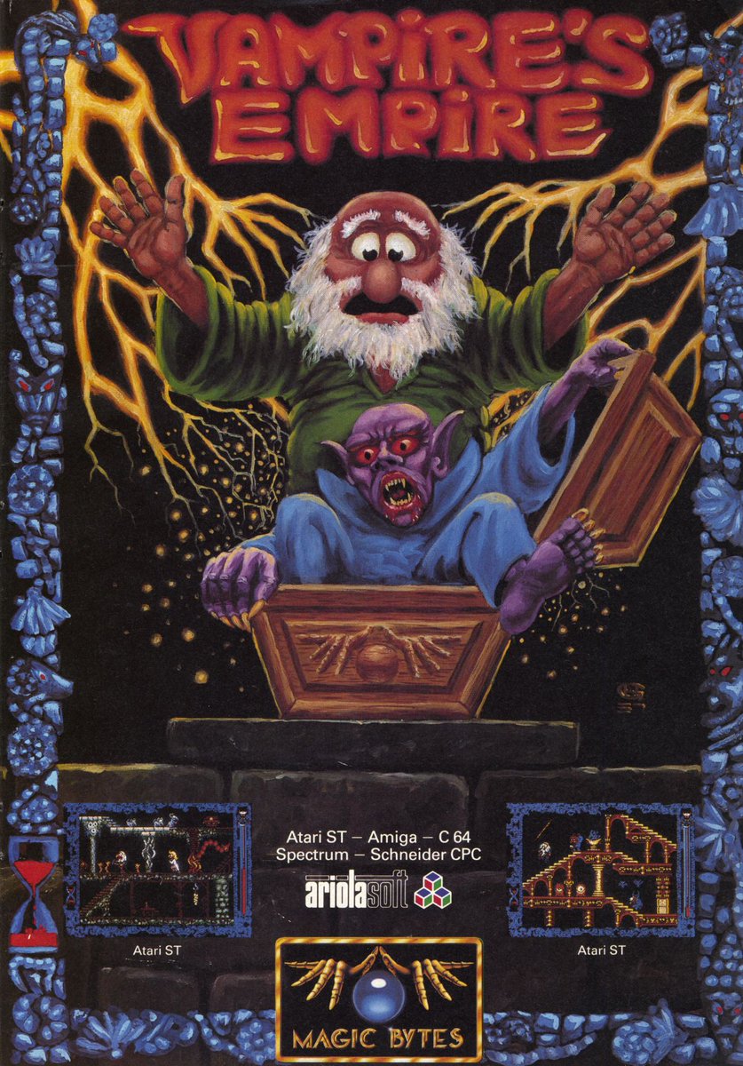 Computerspielwerbung ... wer kennt es? Vampire Empire ...