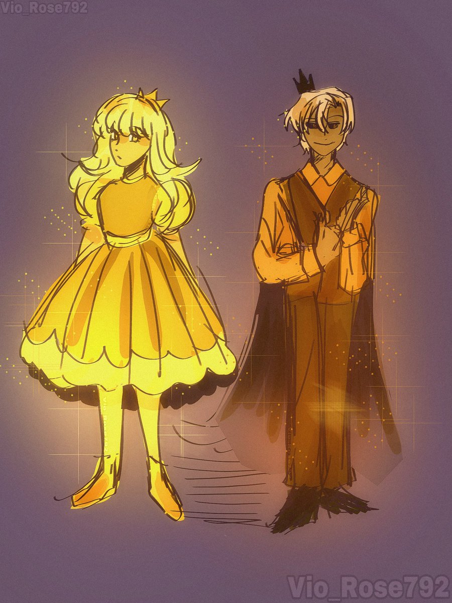 Golden duo Royal edition (since they are theories of Cassidy being the princess quest I wonder how Evan would be as well fjfjfjf) #evanafton #cryingchild #fnaffanart #FNAF #cassidyfnaf #fnafsecuritybreach