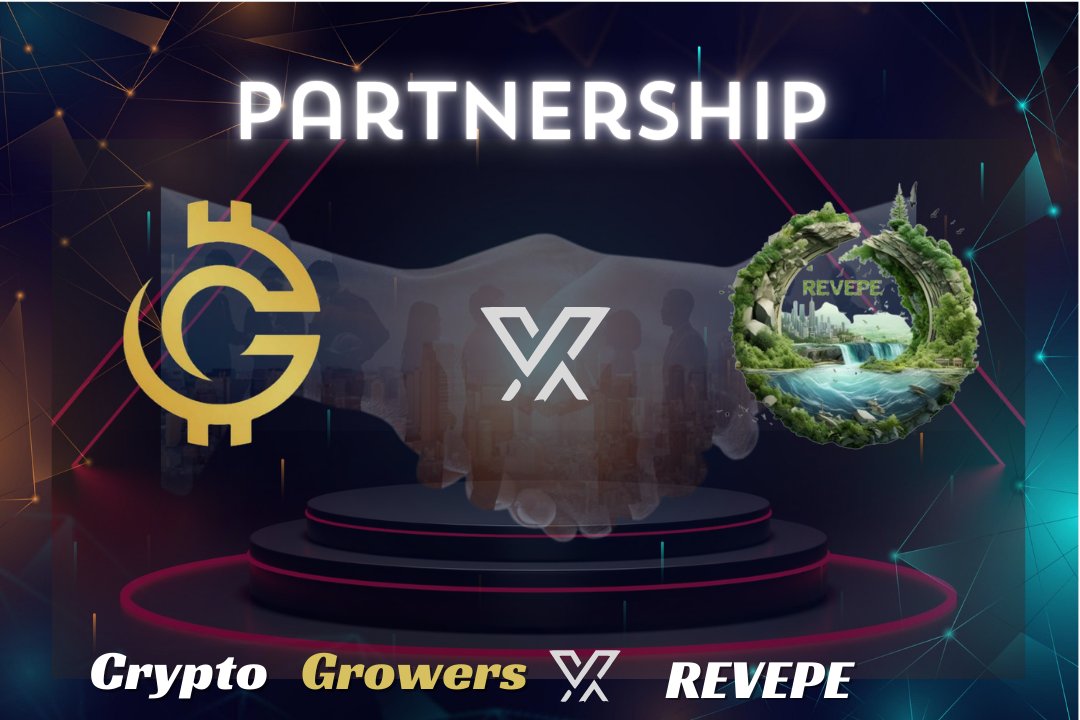 growerscrypto's tweet photo. 📌 Announcement! 
Crypto Growers are honoured to announce partnership with REVEPE.
A new chapter of Journey begins.

📌 Follow @growerscrypto &amp; @Revepe79  for upcoming announcements.
#cryptocurrency #Revepe #crypto_growers #Binance #bitcoin https://t.co/V35mkVYyyg