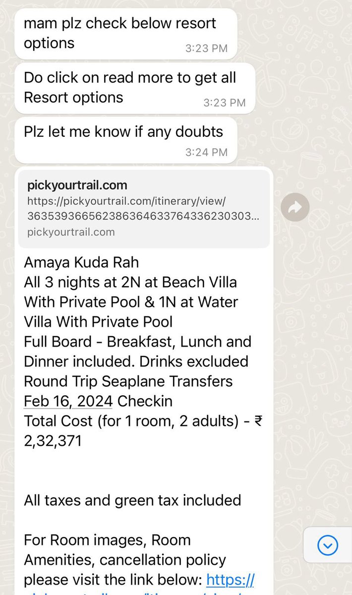 Was planning to go to Maldives for my birthday which falls on 2nd of feb. Had almost finalised the deal with my travel agent (adding proofs below👇) 
But immediately cancelled it after seeing this tweet of deputy minister of Maldives. #boycottmaldives