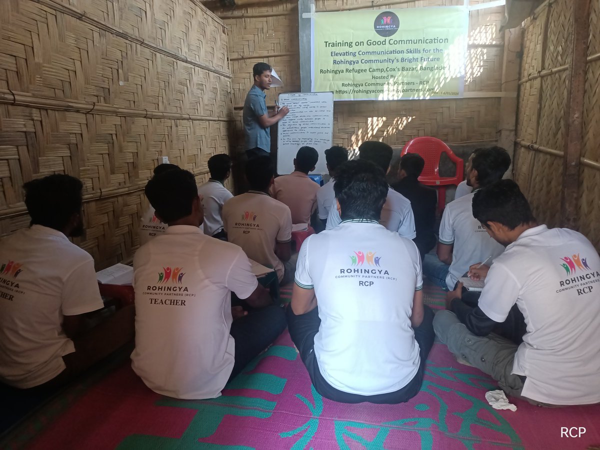 '@RohingyaRCP completed 2 days of vital Good Communication training in Bangladesh's Rohingya refugee camp! 🌟 This impactful initiative promises a brighter future for the Rohingya community. #CommunicationMatters #development #advocacy #RefugeeEmpowerment'