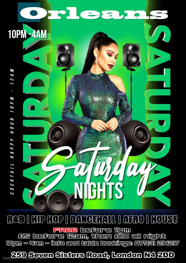BarOrleans's tweet photo. TONIGHT!
The 1st Saturday in 2024
Saturday Nights
OPEN UNTIL 4AM
FREE B4 11pm
More on the door after
ID ESSENTIAL 🛂
Open: 10pm - 4am
#RnB #Dancehall #HipHop #Afro #House #Soca + much more...
#orleansbar #latenightbar #finsburypark #saturdaynight #djs #dancing #music #club https://t.co/B1yeYsB1Nj
