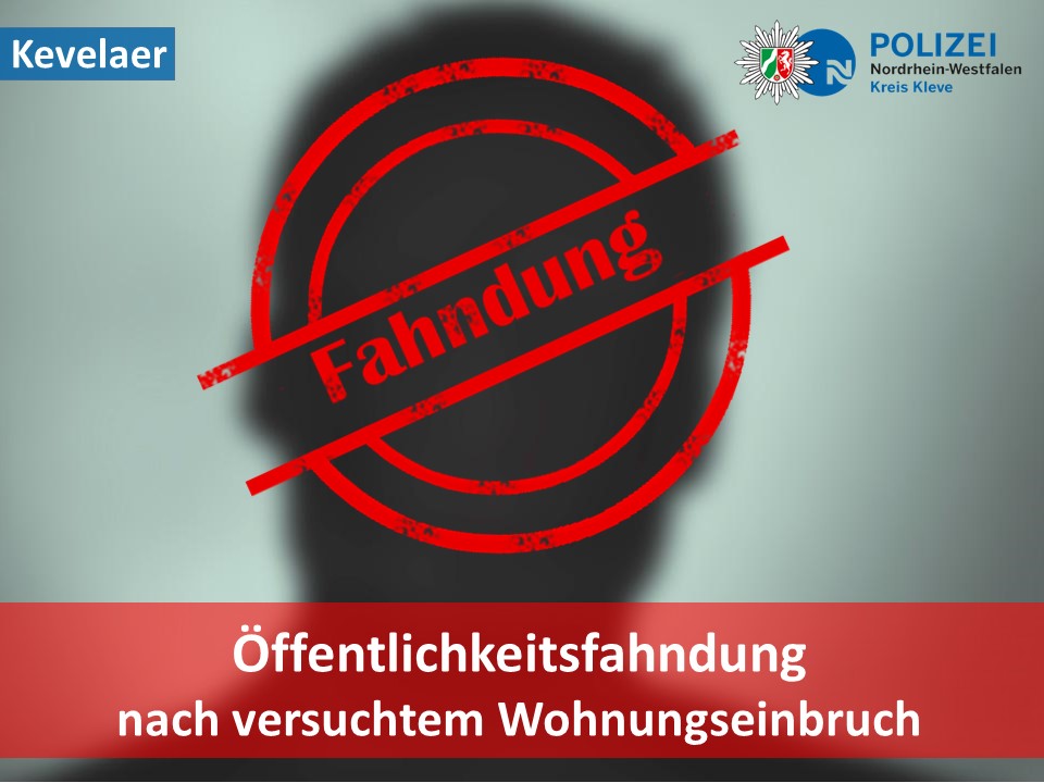 ➖ Kevelaer ➖ 

🚨 Versuchter Wohnungseinbruch: Wer kennt den Täter? 

📸 Die Bilder der Tatverdächtigen sind unter dem nachfolgenden Link zu finden: 
polizei.nrw/fahndung/123792 

☎ Hinweise zum Sachverhalt nimmt die Kripo Goch unter 02823 1080 entgegen.