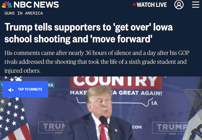 45bestwords's tweet photo. They've gone from "Thoughts and Prayers" to "Get over It"
If it's turned into #GetOverIt then it must not be too soon to talk about Trump/GOP's years of inaction in dealing with gun violence.
Republican NRA blood money is killing Americans
#NRATerrorists #GOPFailedAmerica https://t.co/HviHKC3X8r