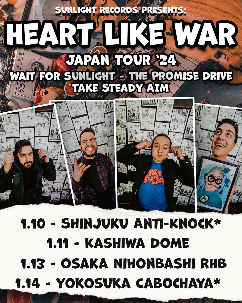 Antpal182's tweet photo. Tour Starts in a few days and can’t wait to be back playing music. This time around I will be playing drums in Heart Like War but also playing in Take Steady Aim as the Lead Singer/Guitarist  🤟🏼🇯🇵🥁🎸  @heartlikewar @TakeSteadyAim  @WaitforSunlight  @ThePromiseDrive @SFW_THEBAND https://t.co/nsZnNzTU45