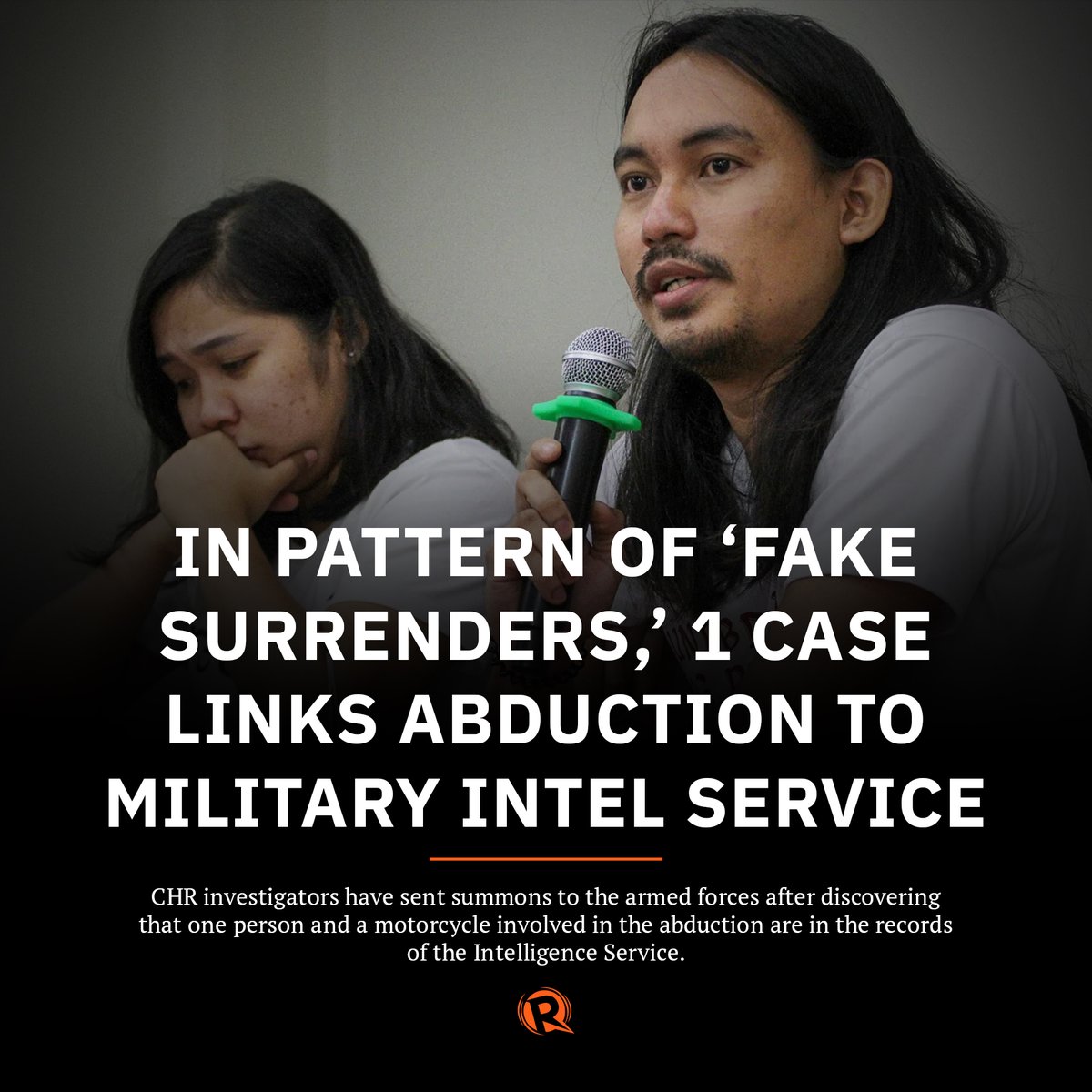EXCLUSIVE: An imperfect crime, the wrong victims, and a CCTV are what may crack these cases open as the CHR reaches a rare stage. Rappler has learned that the CHR found solid links to the case of Dyan Gumanao and Armand Dayoha's abduction. READ: trib.al/MU1Jkc4