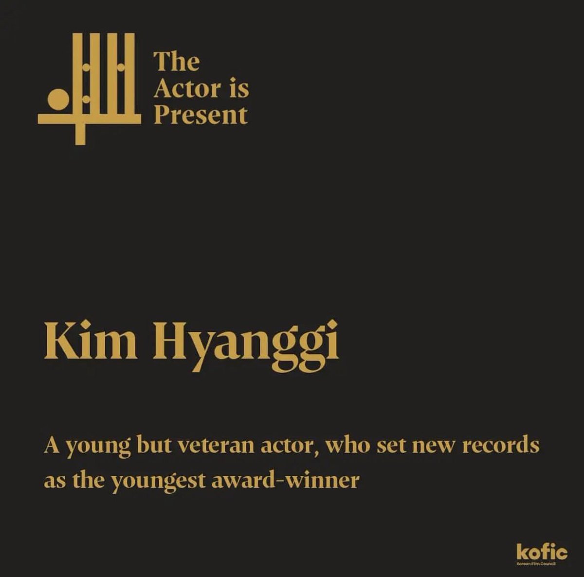 Kim hyang gi -aktor muda tapi veteran, yang mencetak rekor baru sebagai pemenang penghargaan termuda,Seorang veteran muda yang memecahkan semua rekor untuk aktingnya yang paling muda dengan daya tarik dan akting yang matang.
#김향기 #kimhyanggi #kofic #koreanactors200