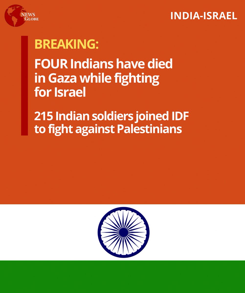 #Repost @newsglobeofficial
BREAKING: Four Indian soldier have been reported de_ad while fighting for Israel Occupation Force. 

#newsglobe #news #breaking #india #modi #newdelhi #mumbai #israel #telaviv #fyp #foryou #foryoupage
